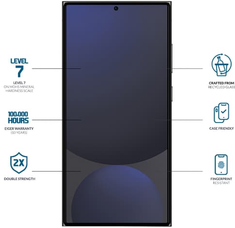 Eiger Galaxy S26 Ultra Clear Edge 3D Glass Screen Protector