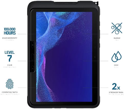 Eiger Galaxy Tab Active4 Pro Mountain Glass Screen Protector Clear (b2b)