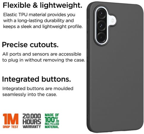 Eiger Galaxy A57 Grip Backcover black