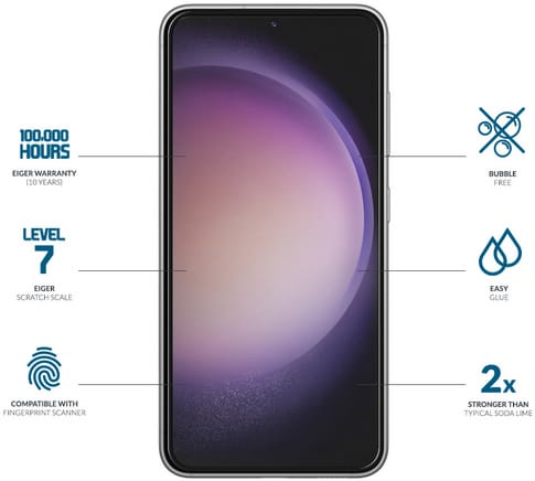 Eiger Galaxy screen protector 3D Glas black