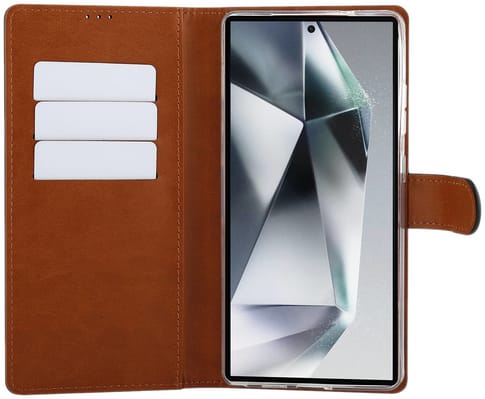 itStyle Premium Galaxy S25 Ultra Bookcover Black