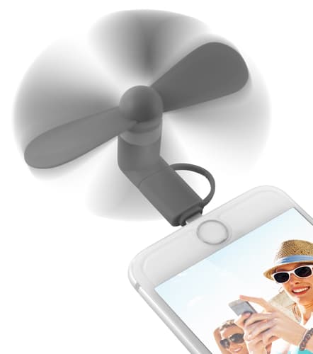 itStyle Funny Air Micro USB Lightning Adapt. grey