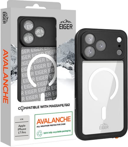 Eiger iPhone 17 Pro Avalanche Magsafe Case Black (b2b)