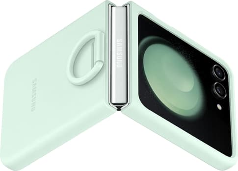 Samsung Galaxy Z Flip5 Ring Silicone Backcover Mint