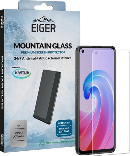 Eiger Oppo A96 screen protector 2.5D flach Glas
