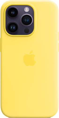 Apple iPhone 14 Pro Silicone Case with MagSafe Canary Yellow