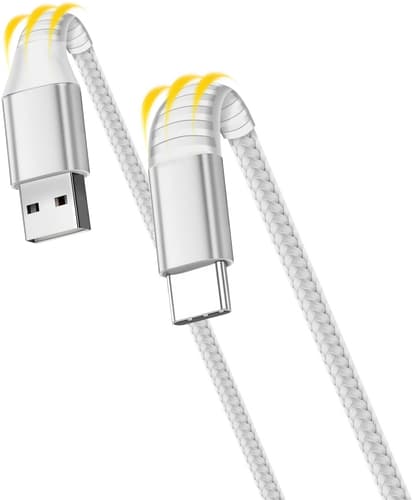 itStyle Premium 3A USB-C to USB-A Charging Data Cable White (1m)