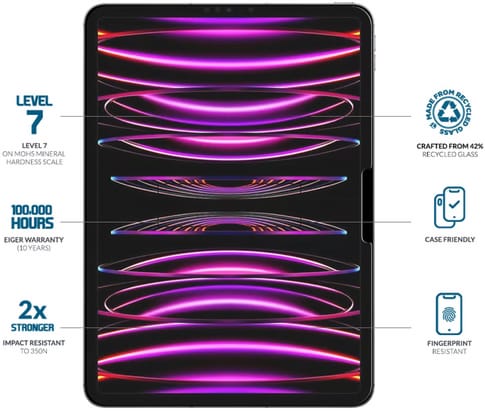 Eiger iPad Pro 11" (2024) Mountain Glass Protector (b2b)