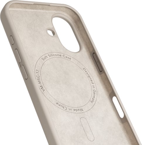 Vonmählen iPhone 17 Silicone Backcover Cream