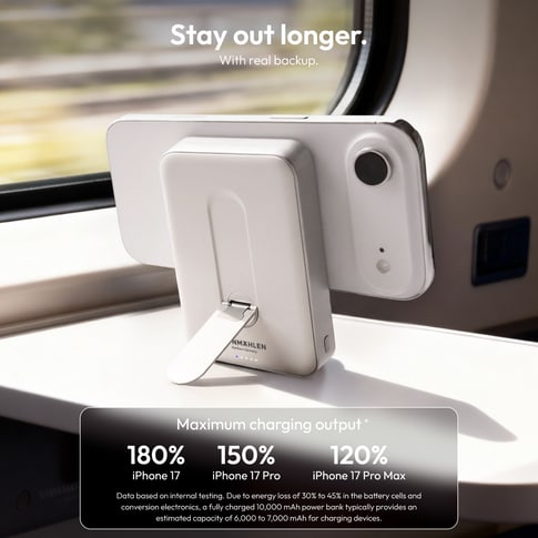 Vonmählen Magnetic Kickstand Power Bank 10000mAh White