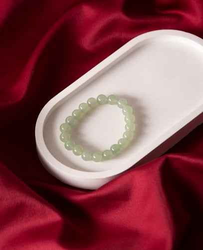 Esmée Natural Stone Bracelet Green Jade