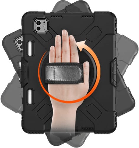 Eiger iPad Pro 11'' (2024) Peak 500 Outdoor Backcover Black (b2b)