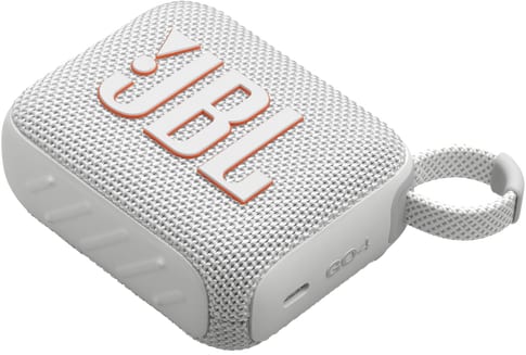 JBL Go 4 Bluetooth Water & Dustproof Speaker White