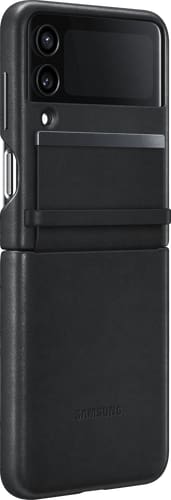Samsung Galaxy Z Flip4 Backcover Leather black