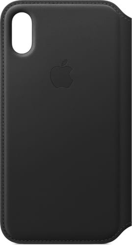 Apple iPhone X Book Case Leather black