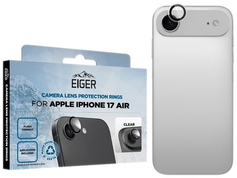 Eiger iPhone 17 Air Mountain Glas Camera Ring Protector