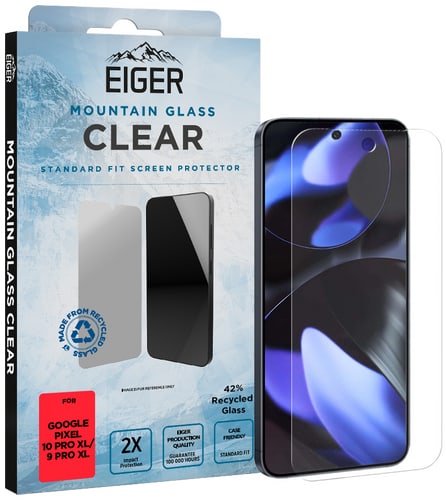 Eiger Pixel 10 Pro XL/9 Pro XL Clear Glass Screen Protector