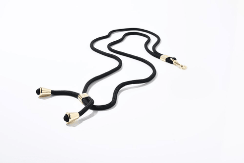 Necklace universal thin black