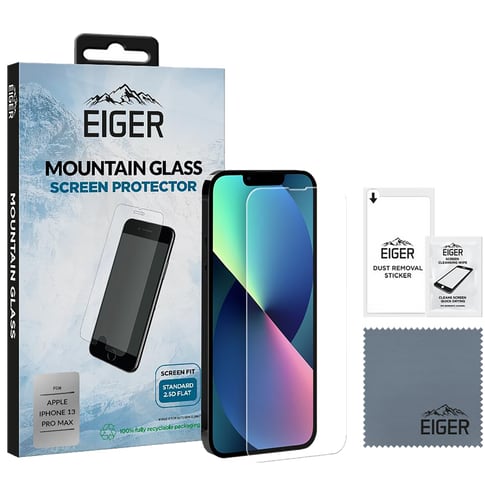 Eiger iPhone 13 Pro Max screen protector Glas flach