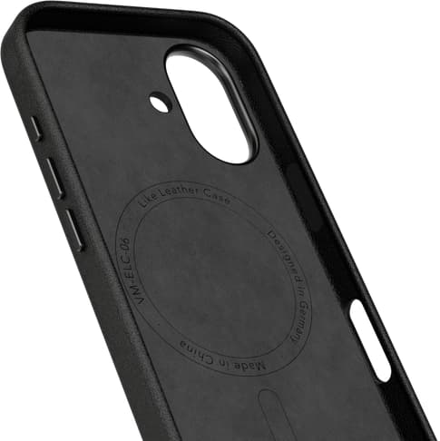 Vonmählen iPhone 17 Like Leather Backcover Black