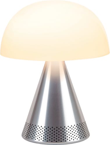 Lexon Mina L Lamp with Bluetooth Speaker silver