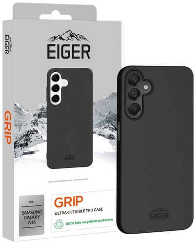 Bulk Eiger Galaxy A16 Grip TPU Backcover Black (b2b)