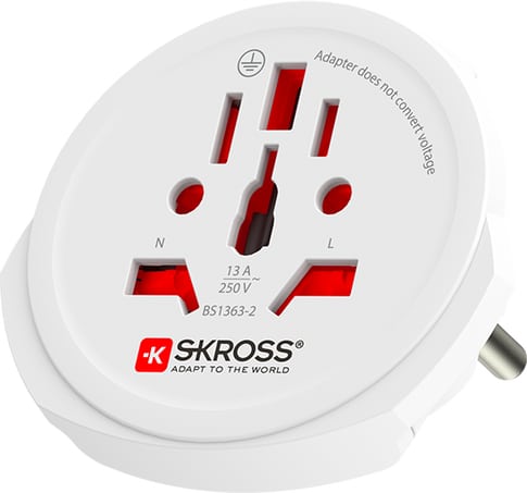 Skross  PRO World 7A Travel Adapter White