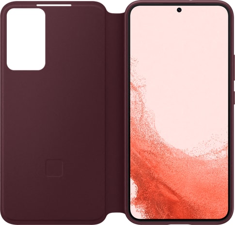 Samsung Galaxy S22+ Clear View Flip Cover burgundy