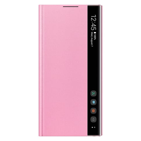 Samsung Galaxy Note 10 Clear View Flip Cover pink