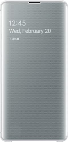 Samsung Galaxy S10 Plus Clear View Flip Cover white