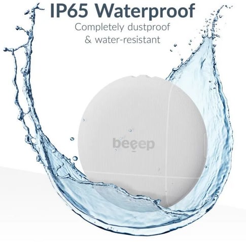 Beeep Tracker Apple Find My & Android White & Keychain