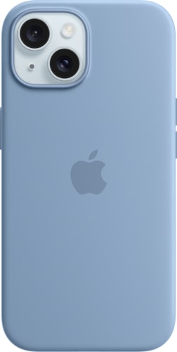 Apple iPhone 15 Silicone Case with MagSafe Winter Blue
