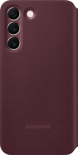 Samsung Galaxy S22 Clear View Flip Cover burgundy