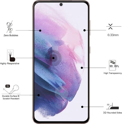 Eiger Galaxy S21+ screen protector 3D Glas black