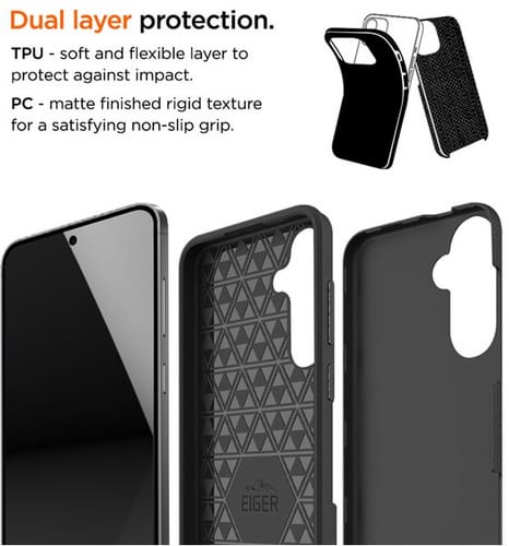 Eiger Galaxy S25+ / S24+ North Backcover Black (b2b)