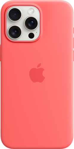 Apple iPhone 15 Pro Max Silicone Case with MagSafe Guava