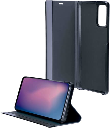 itStyle Premium iPhone 15 Book Stand Case transparent and black
