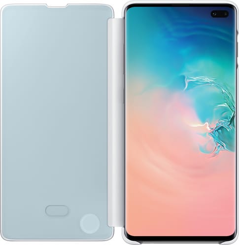 Samsung Galaxy S10 Plus Clear View Flip Cover white
