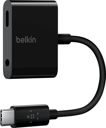 Belkin Audio 3.5 + Charge USB-C Adapter black