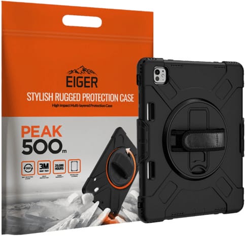 Eiger iPad Pro 11'' (2024) Peak 500 Outdoor Backcover Black (b2b)