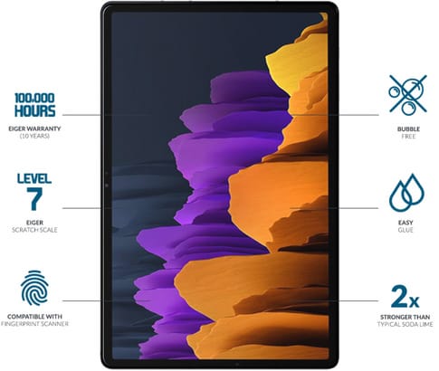 Eiger Tab S7 2.5D Flat Screen Protector (b2b)