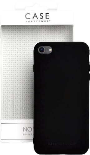 Case 44 iPhone 7/8/SE 2020 Silicone Cover Black (b2b)