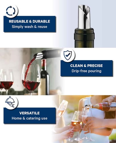 AK Kisten Basics Wine Pourer Drip Stop 2pc