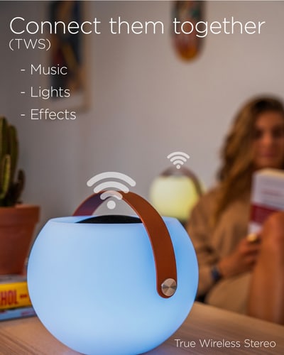 KSIX Bluetooth Speaker Bubble Lamp multicolor Remote Control