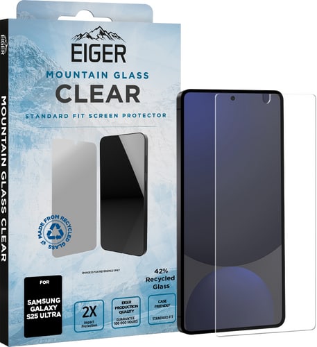 Eiger Galaxy S25 Ultra Clear Glass Screen Protector