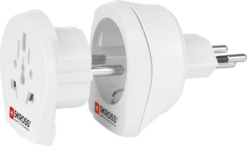 Skross Travel Adapter World for CH white