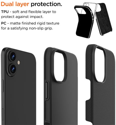 Eiger Northcase  Backcover iPhone 16 Black (b2b)