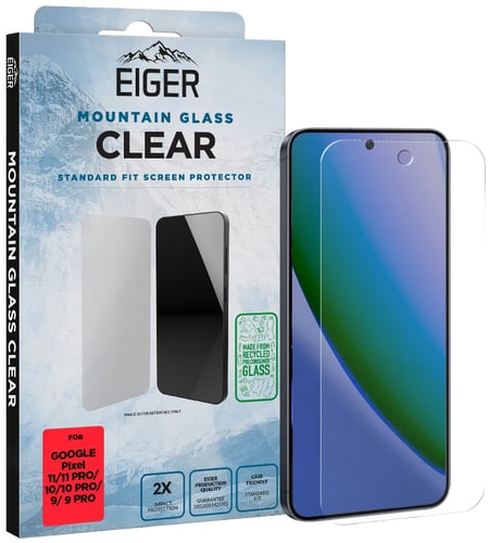 Eiger Pixel 11/11 Pro/10/10 Pro/9/9 Pro Clear Glass Screen Protector