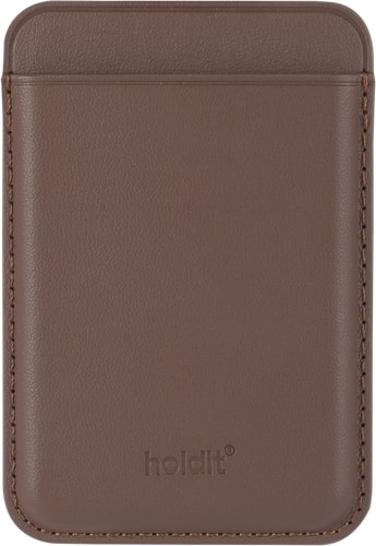 Holdit iPhone Card Holder MagSafe brown