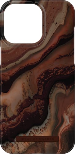 iDeal of Sweden iPhone 15 Pro Max Backcover Dark Amber Marble